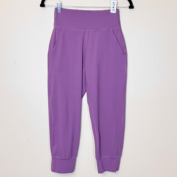 Lululemon Align Cropped Jogger Pants - Women's Size 4 - Purple Pink - Picture 3 of 10